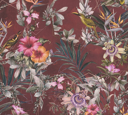 AS Creation Dream Flowery 38178-5 - 381785 - Multicolour / Rood