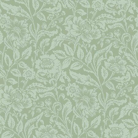 Esta Home Vintage Flowers groen 139428 (*Gratis Lijm Actie) - Groen