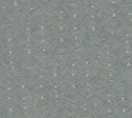 AS Creation Nara 38742-1 - 387421 Blauw / Beige
