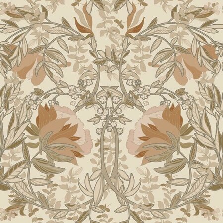 Esta Home Vintage Flowers beige 139459 (*Gratis Lijm Actie) - Beige