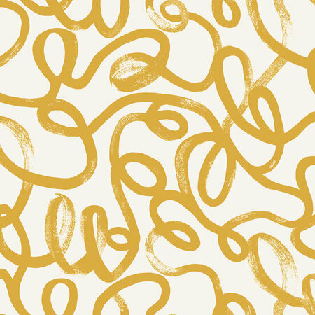 Dutch Wallcoverings Dream Catcher Squiggle Okergeel 13361