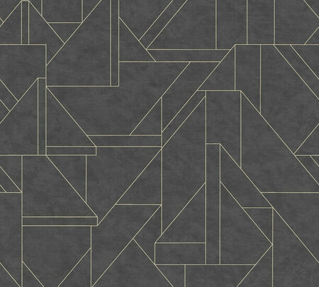 AS Creation Metropolitan Stories 3 - 39118-4 - 391184 Zwart / Goud