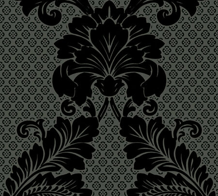 AS Creation AP Finest - 30544-5 - 305445 Zwart (Velours) - Grijs