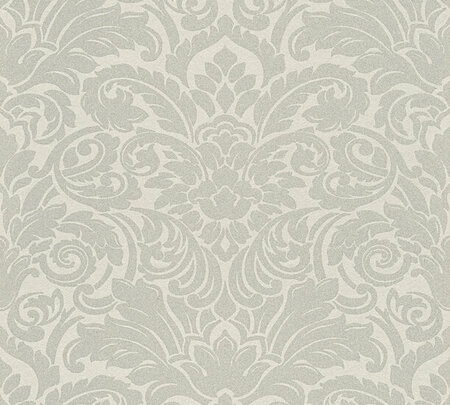 AS Creation AP Finest - 30545-1 - 305451 Zilver (Glasparels) - Zilver / Grijs / Creme