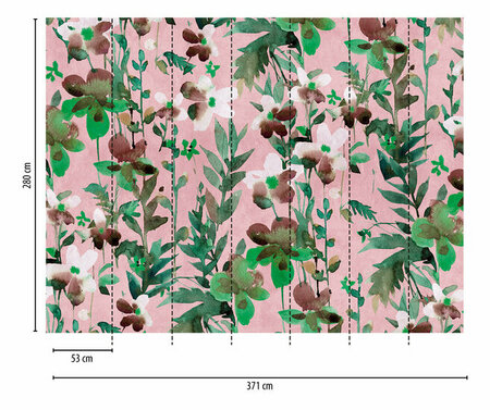AS Creation The Wall Groen - 38273-1 - 382731 - Groen / Roze