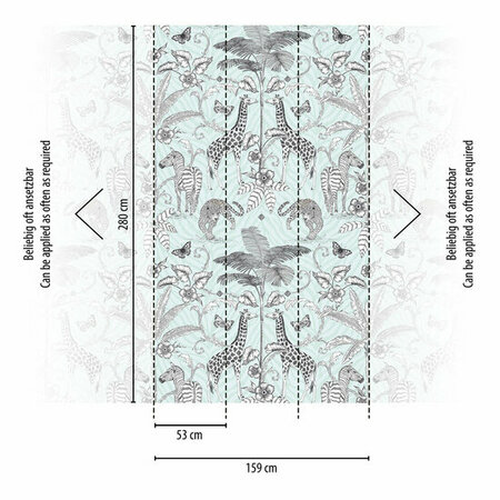 AS Creation The Wall Travel Styles Zwart - 39205-1 - 392051 / Wit