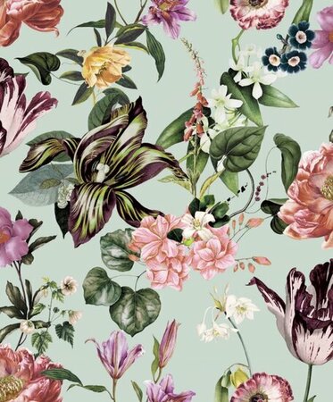 Noordwand Flora MB 47459 Groen - Paars - Roze - Multi