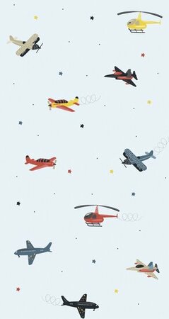 Noordwand Kids Walls Little Adventures 45817 Blauw - Rood - Geel