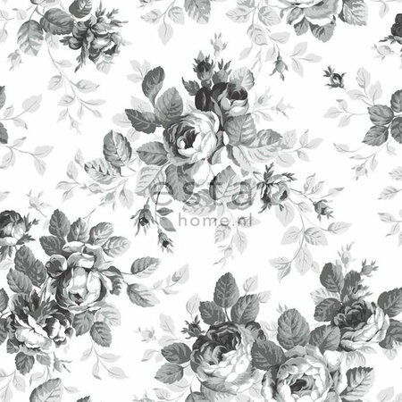 Esta Home Bloemen 138112 (*Gratis Lijm) Zwart Wit