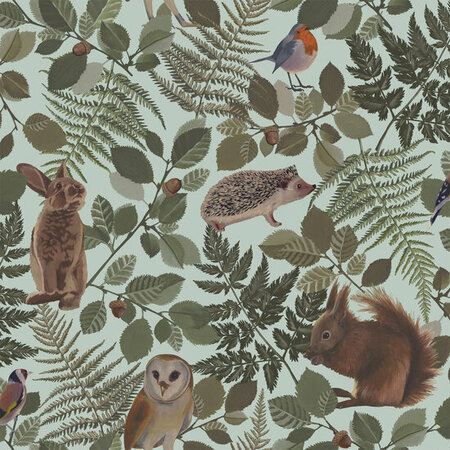 Esta Home Dieren Bos 139411 (*Gratis Lijm) Groen Blauw
