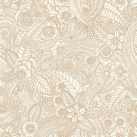 Esta Home Bloemen 139547 (*Gratis Lijm) Beige