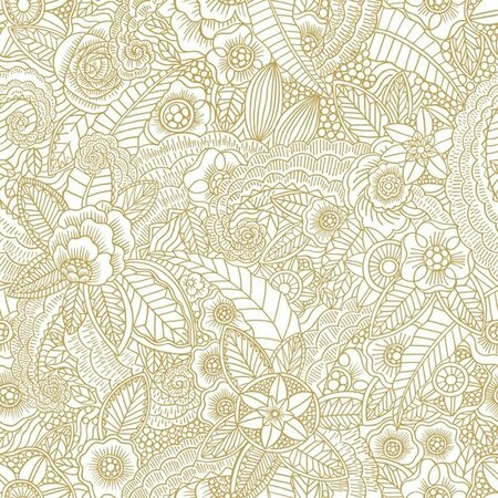 Esta Home Bloemen 139549 (*Gratis Lijm) Goud
