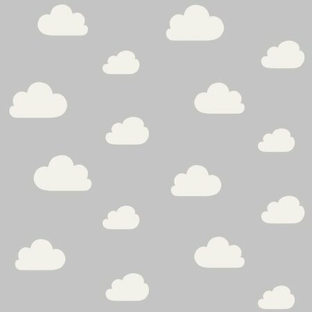 Esta Home Wolken 139560 (*Gratis Lijm) Grijs
