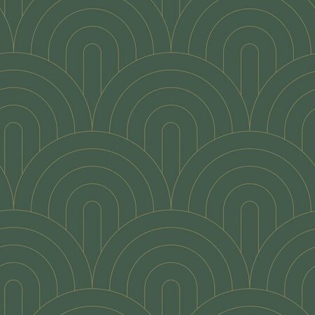Esta Home Art Deco 139744 (*Gratis Lijm) Groen Goud