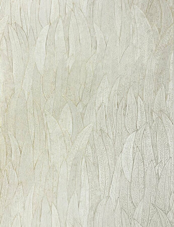 Casamance Nature Précieuse - Textures (Met Gratis Lijm*) 76533262 - Wit / Goud Metallic