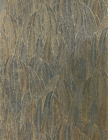 Casamance Nature Précieuse - Textures (Met Gratis Lijm*) 76533466 - Grijs / Metallic Goud