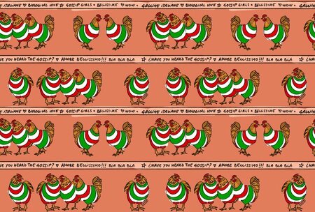 HookedOnWalls ENRIQUEZLAND GALLINE ITALIANE 25511 (Met Gratis Lijm!)