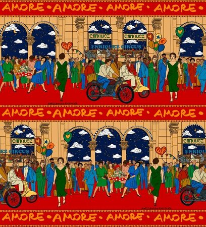HookedOnWalls ENRIQUEZLAND MILANO 25520 (Met Gratis Lijm!)