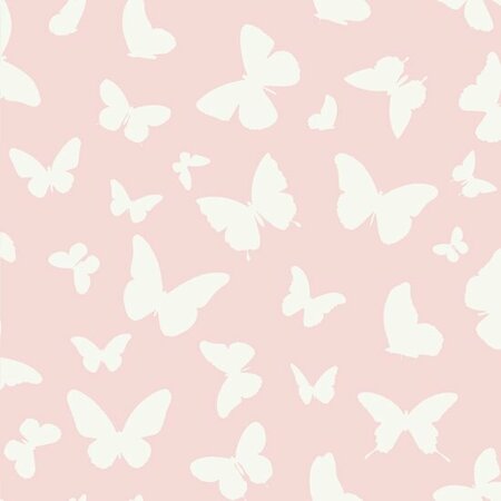 Origin Wallcoverings Precious (Met Gratis Lijm!) 347691 - Wit / Roze