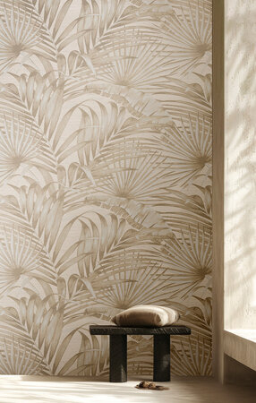 Noordwand Aura 42202 Beige - Metallic