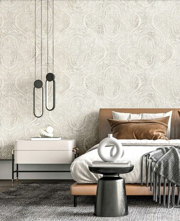 Noordwand Aura 42210 Wit - Beige
