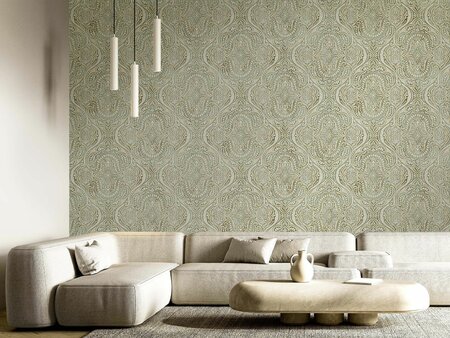 Noordwand Aura 42217 Groen - Metallic
