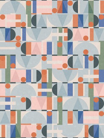Noordwand Leyla 81647 Blauw - oranje