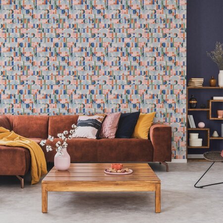 Noordwand Leyla 81647 Blauw - oranje