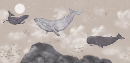 Boråstapeter Studio Whales in the sky 9456W