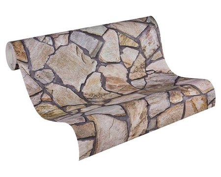 AS Creation Wood‹n Stone 9273-16 Steenstructuur behang