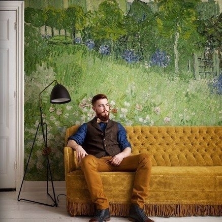 fotobehang BN Wallcoverings Van Gogh 30547 Tuin van Daubigny - Multicolour