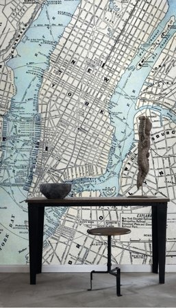 Esta Photowall XL 157702 Old street map New York