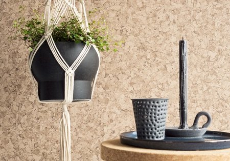 BN Wallcoverings Essentials 218053 Kurk Print dus geen echt kurk