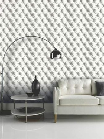 BEHANG 618102 chesterfield wit/grijs