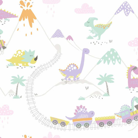 Dutch Wallcoverings Make Believe Dino Town 12532
