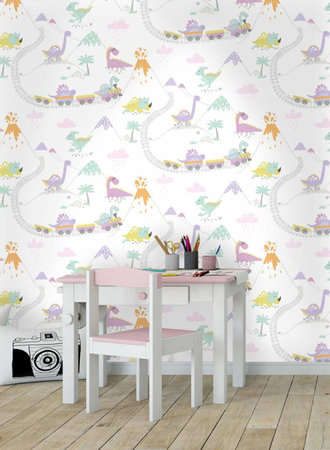 Dutch Wallcoverings Make Believe Dino Town 12532