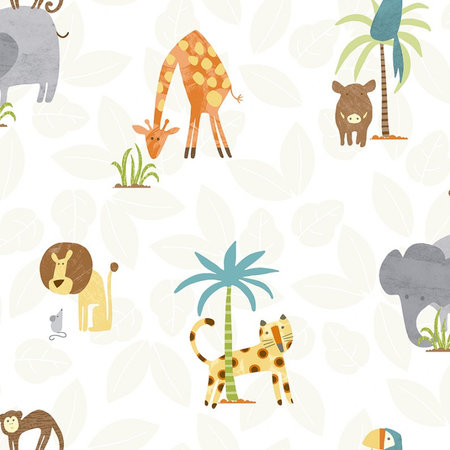 Dutch Wallcoverings Make Believe Jungle Friends 12541