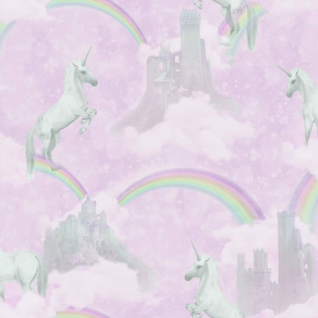 Dutch Wallcoverings Make Believe Unicorns 12480