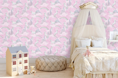 Dutch Wallcoverings Make Believe Unicorns 12480