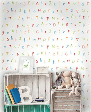 Dutch Wallcoverings Make Believe Alphabet 12560