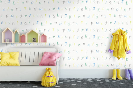 Dutch Wallcoverings Make Believe Alphabet 12561