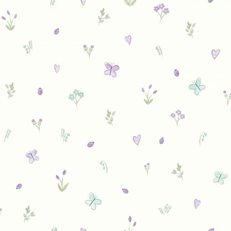 Dutch Wallcoverings Make Believe Butterfly Garden 12471