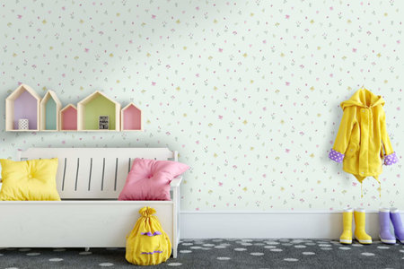Dutch Wallcoverings Make Believe Butterfly Garden 12472