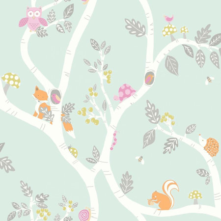 Dutch Wallcoverings Make Believe Woodland 12490