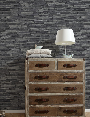 AS Creation Wood‹n Stone 9142-24 Steenstructuur behang